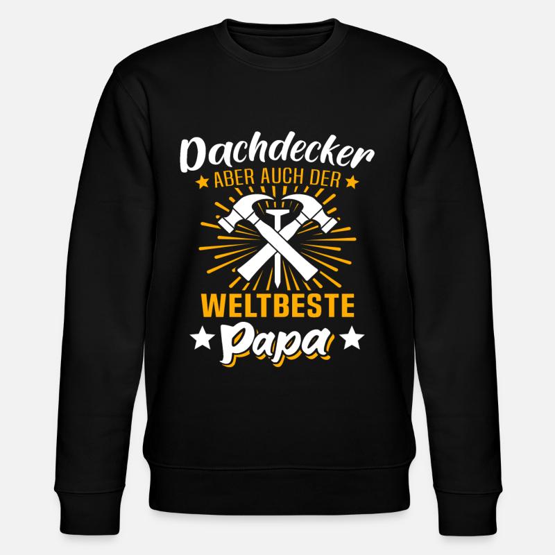Dachdecker Papa Dachdecken Papas - Stanley/Stella Unisex Bio-Sweatshirt CHANGER  - Schwarz