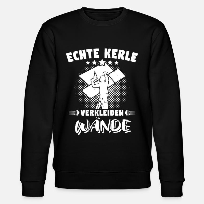 Trockenbauer - Stanley/Stella Unisex Bio-Sweatshirt CHANGER  - Schwarz