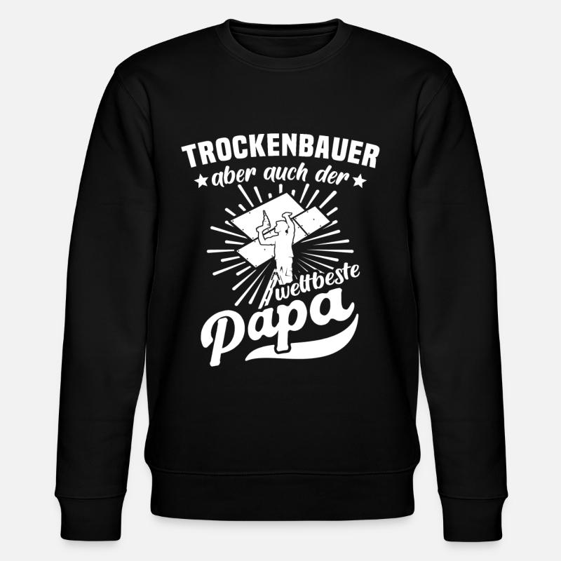Trockenbauer - Stanley/Stella Unisex Bio-Sweatshirt CHANGER  - Schwarz