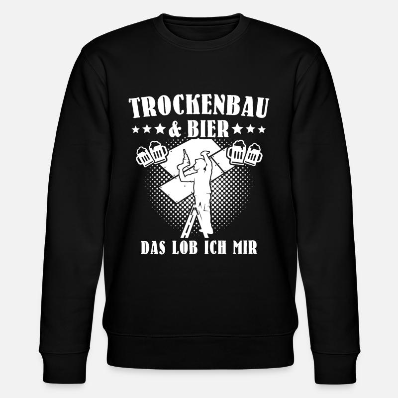 Trockenbauer - Stanley/Stella Unisex Bio-Sweatshirt CHANGER - Schwarz