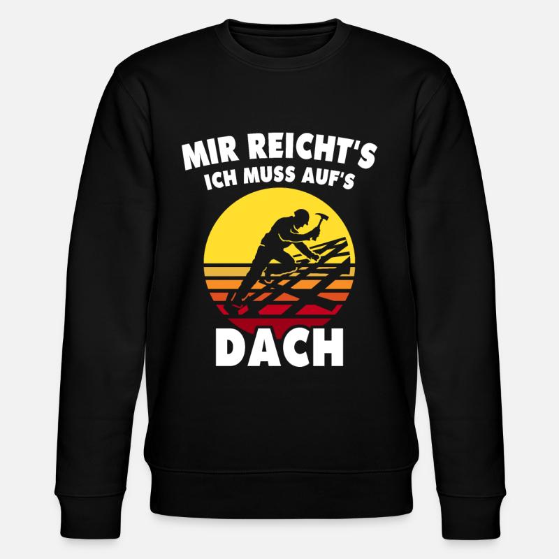 Dachdecker Dachdeckermeister Zimmerer - Stanley/Stella Unisex Bio-Sweatshirt CHANGER  - Schwarz