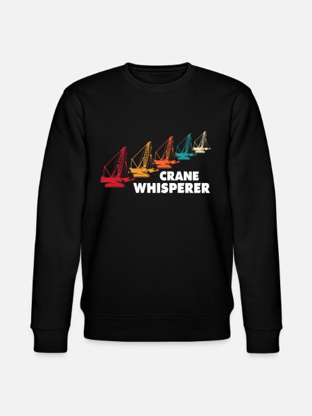 Kranfører Kran Kranfører Bæltekran - Stanley/Stella økologisk unisex-sweatshirt CHANGER  - sort