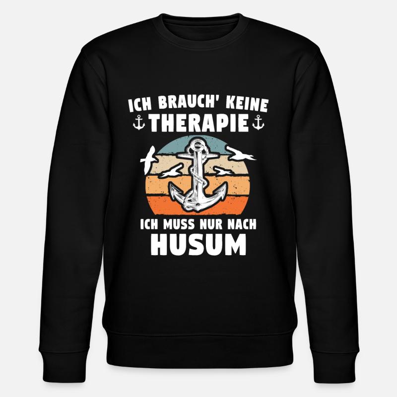Husum Nordsee Husumer - Stanley/Stella Unisex Bio-Sweatshirt CHANGER - Schwarz