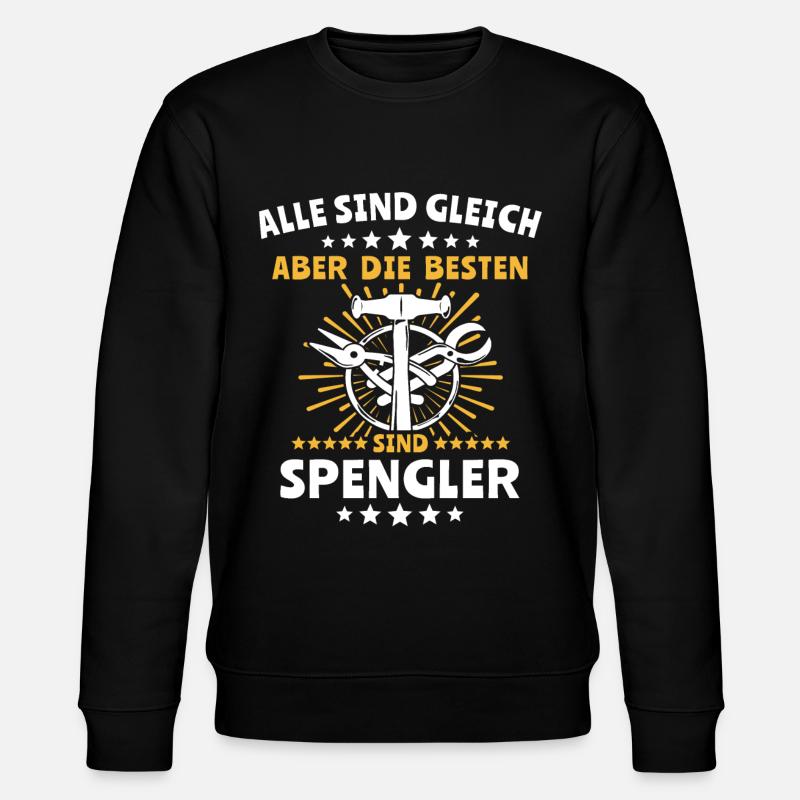Spengler Bauspengler Spengeln - Stanley/Stella Unisex Bio-Sweatshirt CHANGER  - Schwarz