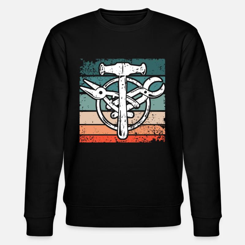 Spengler guild sign Bauspengler - Stanley/Stella CHANGER Unisex Organic Sweatshirt - black