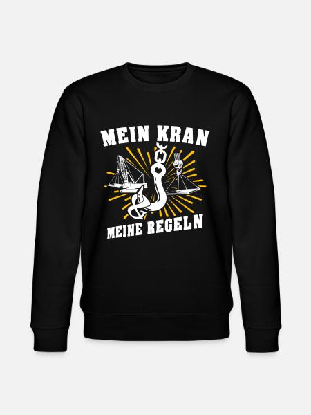 Kranführer Kran Kranfahrer - Stanley/Stella Unisex Bio-Sweatshirt CHANGER - Schwarz