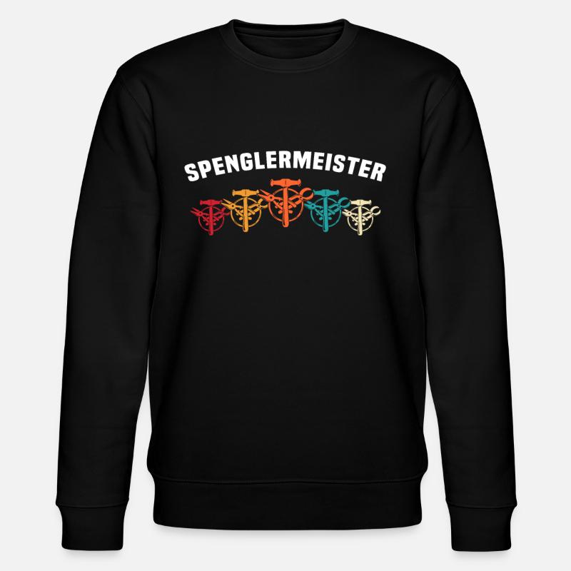 Spengler Bauspengler Spengeln - Stanley/Stella Unisex Bio-Sweatshirt CHANGER  - Schwarz