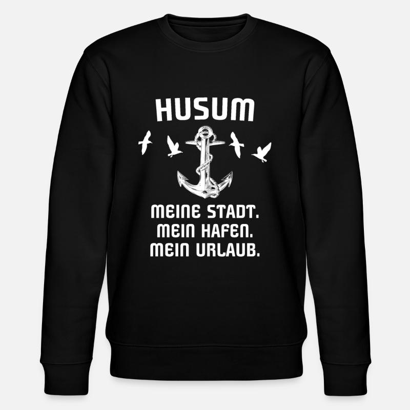 Husum - Stanley/Stella Unisex Bio-Sweatshirt CHANGER  - Schwarz