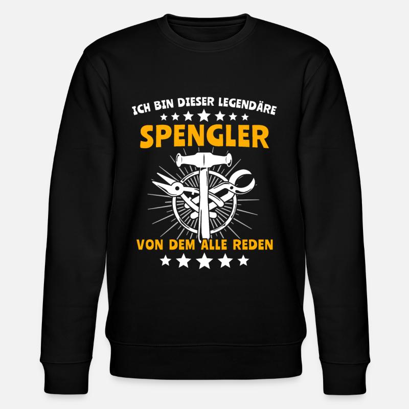 Spengler Bauspengler - Stanley/Stella Unisex Bio-Sweatshirt CHANGER  - Schwarz