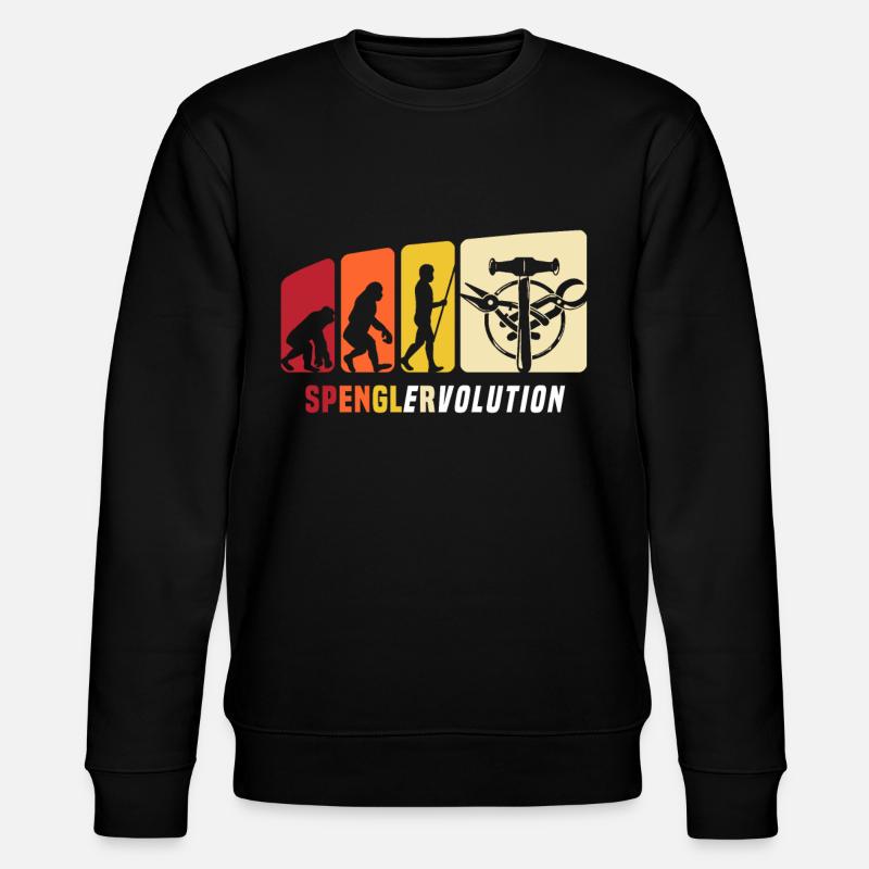 Bauspengler Evolution Spengler - Stanley/Stella Unisex Bio-Sweatshirt CHANGER  - Schwarz