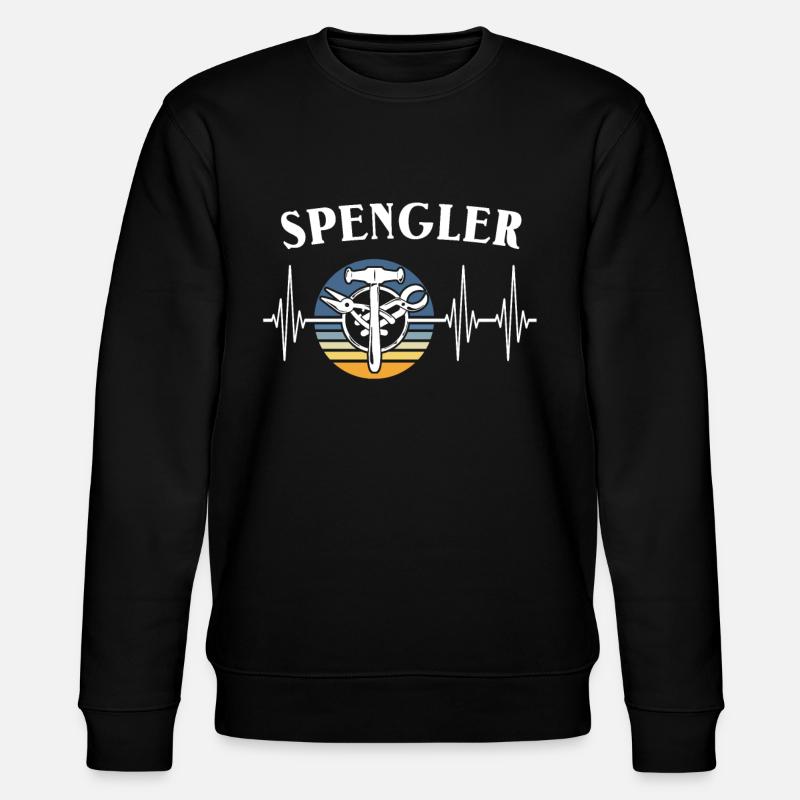 Spengler ECG Bauspengler - Stanley/Stella CHANGER Unisex Organic Sweatshirt - black