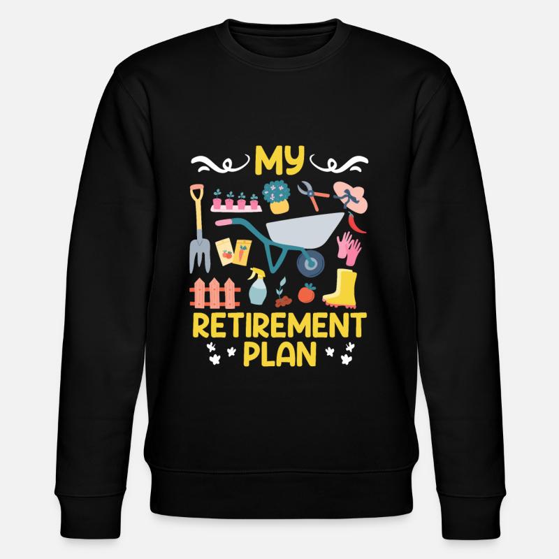 My Plan Retirement Retirees - Stanley/Stella CHANGER Unisex Organic Sweatshirt - black