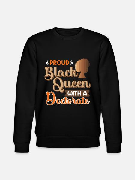 Doktor Stolt Dronning med Ph.D - Stanley/Stella CHANGER økologisk unisex-sweatshirt - svart