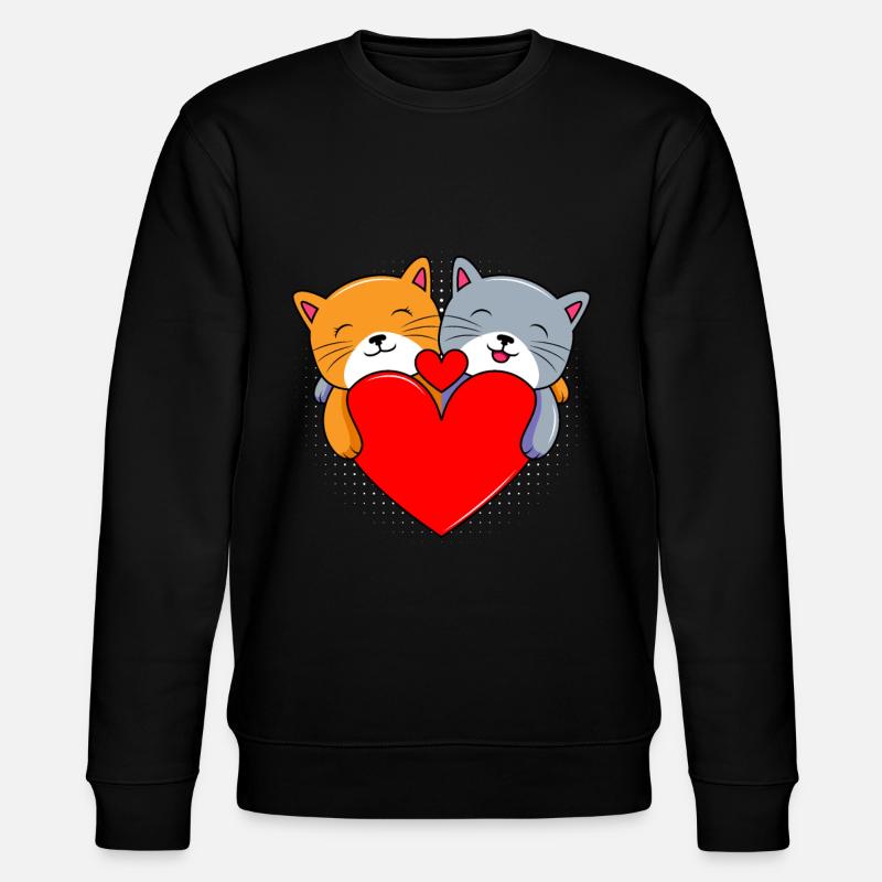 Valentine's Day Dear Valentine - Stanley/Stella CHANGER Unisex Organic Sweatshirt - black