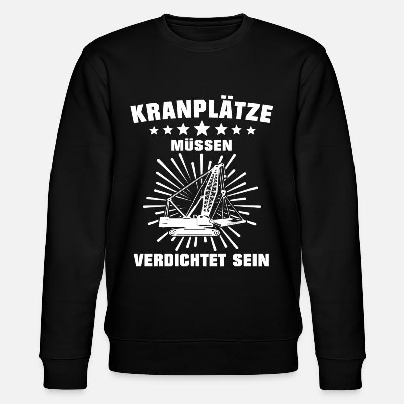 Kranführer Kran Kranfahrer - Stanley/Stella Unisex Bio-Sweatshirt CHANGER - Schwarz