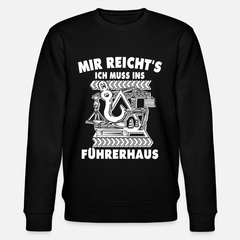 Kranfahrer Kranführer Kran - Stanley/Stella Unisex Bio-Sweatshirt CHANGER - Schwarz