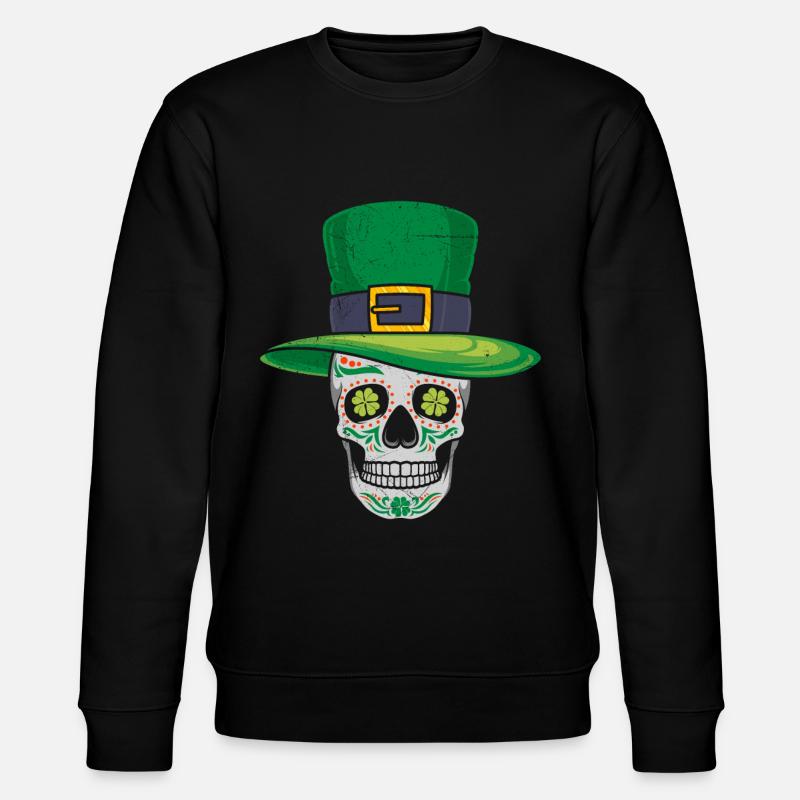 Irland St. Patrick’s Day irisch - Stanley/Stella Unisex Bio-Sweatshirt CHANGER  - Schwarz