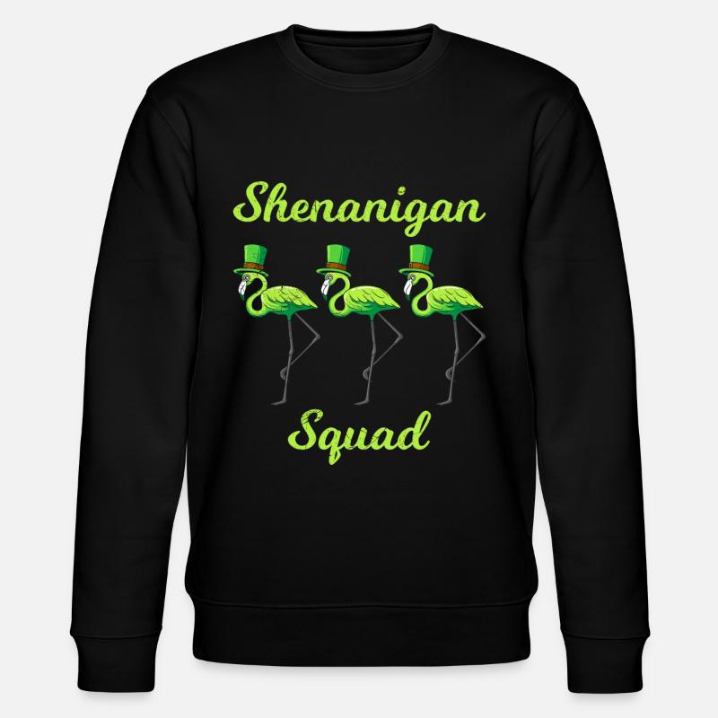 Shenanigans Squad St Patrick’s Day - Stanley/Stella Unisex Bio-Sweatshirt CHANGER  - Schwarz