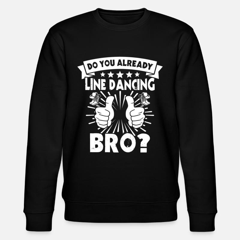 Line Dancing Line Dance - Stanley/Stella Unisex Bio-Sweatshirt CHANGER - Schwarz