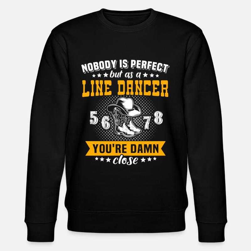 Line Dance Line Dancing - Stanley/Stella CHANGER Unisex Organic Sweatshirt - black
