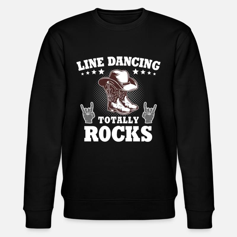 Line Dance Line Dancing - Stanley/Stella CHANGER Unisex Organic Sweatshirt - black