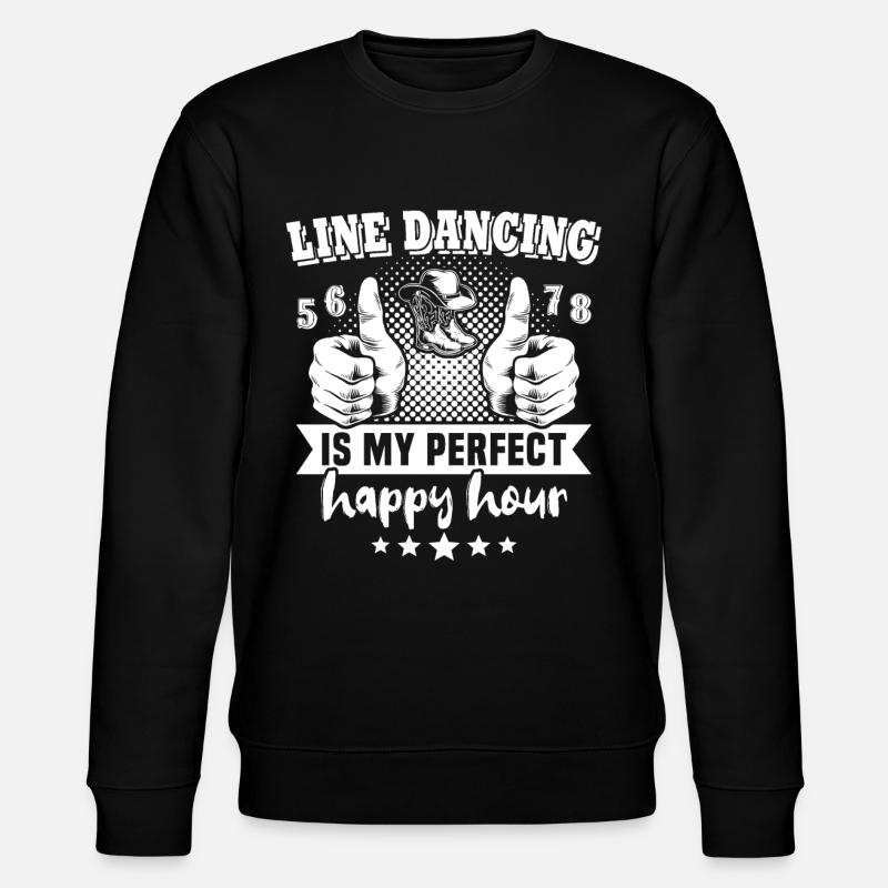 Line Dancing Line Dance - Stanley/Stella CHANGER Unisex Organic Sweatshirt - black