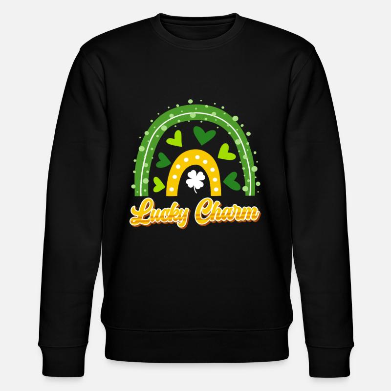 Porte-bonheur Saint-Patrick - Sweat bio CHANGER Stanley/Stella Unisexe - noir