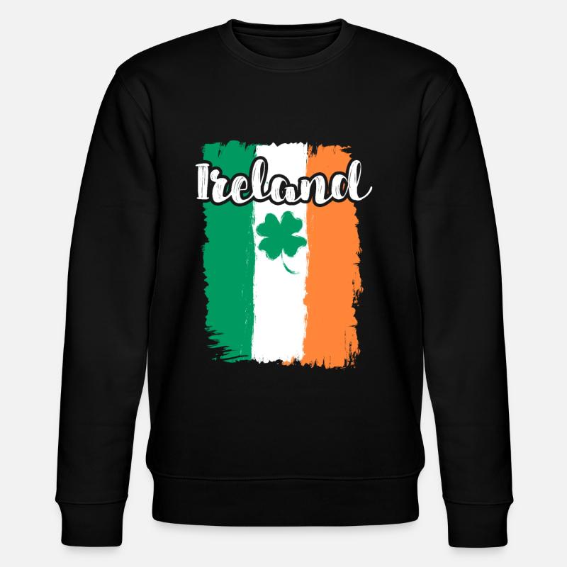Irlande Trèfle Saint-Patrick - Sweat bio CHANGER Stanley/Stella Unisexe - noir