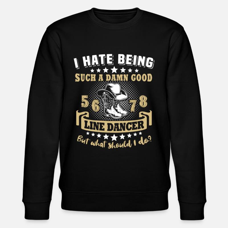Line Dancing - Stanley/Stella Unisex Bio-Sweatshirt CHANGER  - Schwarz