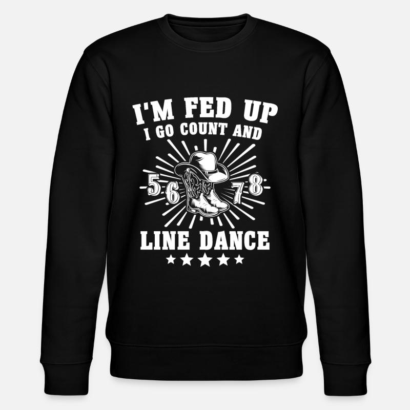Line Dancing Line Dance - Stanley/Stella CHANGER Unisex Organic Sweatshirt - black