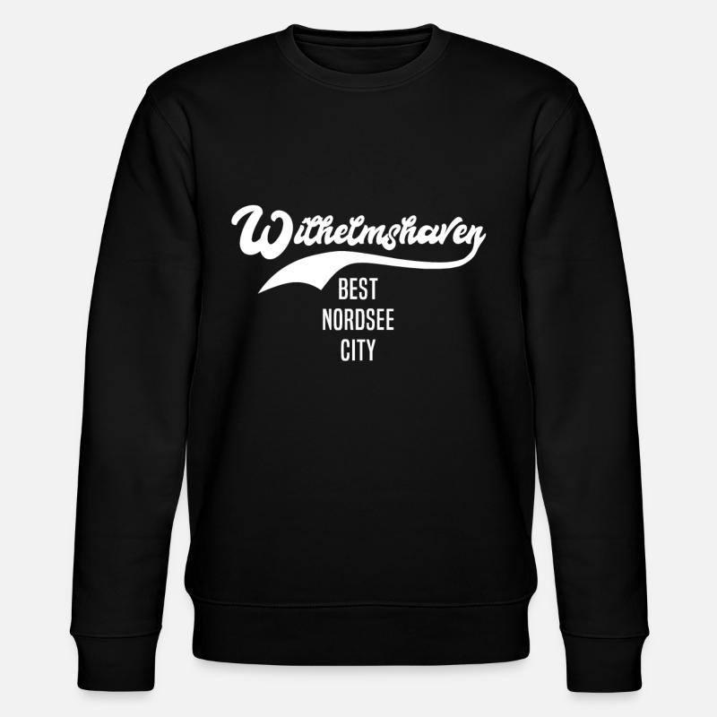 Drôles de dictons Wilhelmshaven - Sweat bio CHANGER Stanley/Stella Unisexe - noir