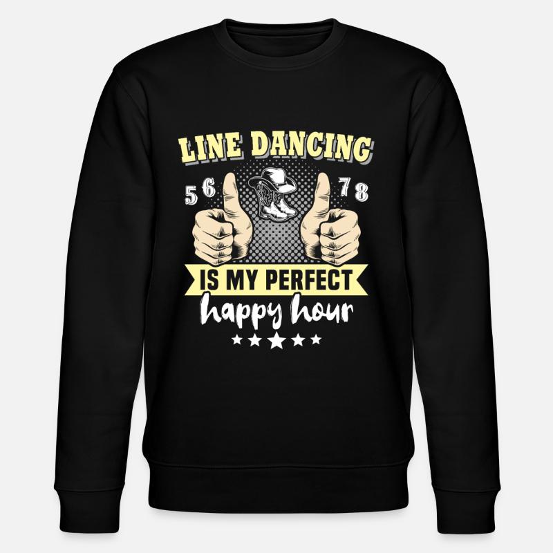 Line Dancing Perfect - Stanley/Stella Unisex Bio-Sweatshirt CHANGER  - Schwarz