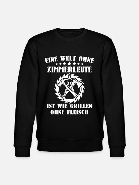 Zimmermann Zimmerer Zimmerleute - Stanley/Stella Unisex Bio-Sweatshirt CHANGER  - Schwarz