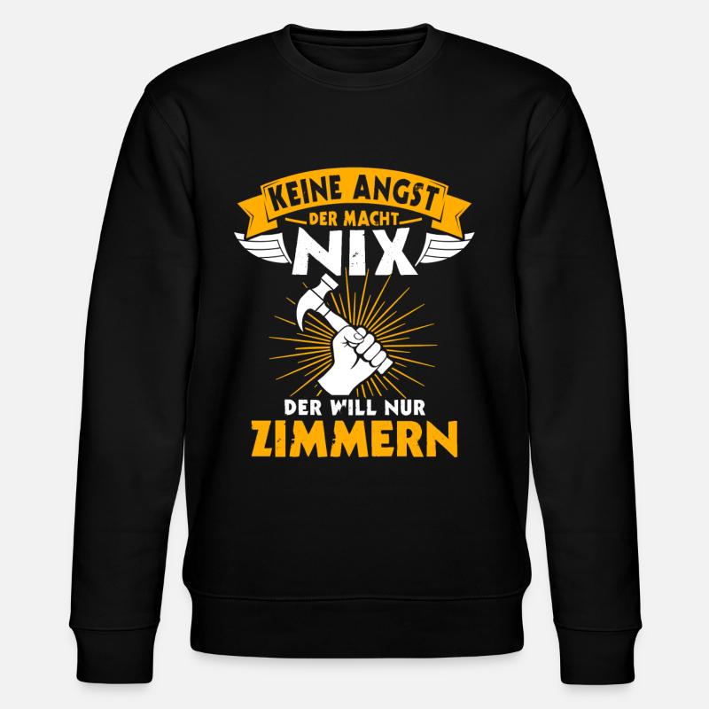 Zimmermann Zimmerer Zimmerei - Stanley/Stella Unisex Bio-Sweatshirt CHANGER  - Schwarz