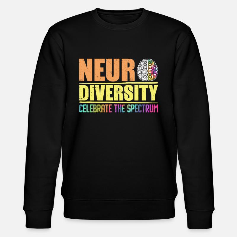 Neurodiversité Spectre de l’autisme - Sweat bio CHANGER Stanley/Stella Unisexe - noir
