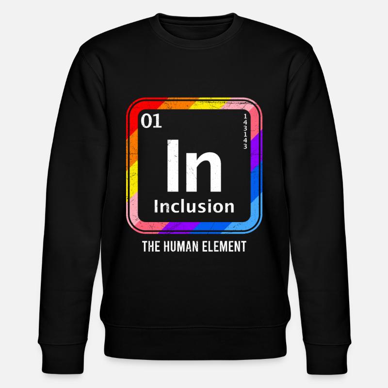 Inclusion Acceptation et solidarité pour - Sweat bio CHANGER Stanley/Stella Unisexe - noir