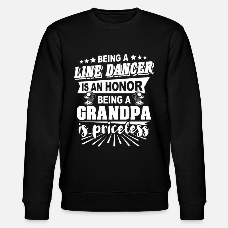 Line Dancing Opa - Stanley/Stella Unisex Bio-Sweatshirt CHANGER  - Schwarz
