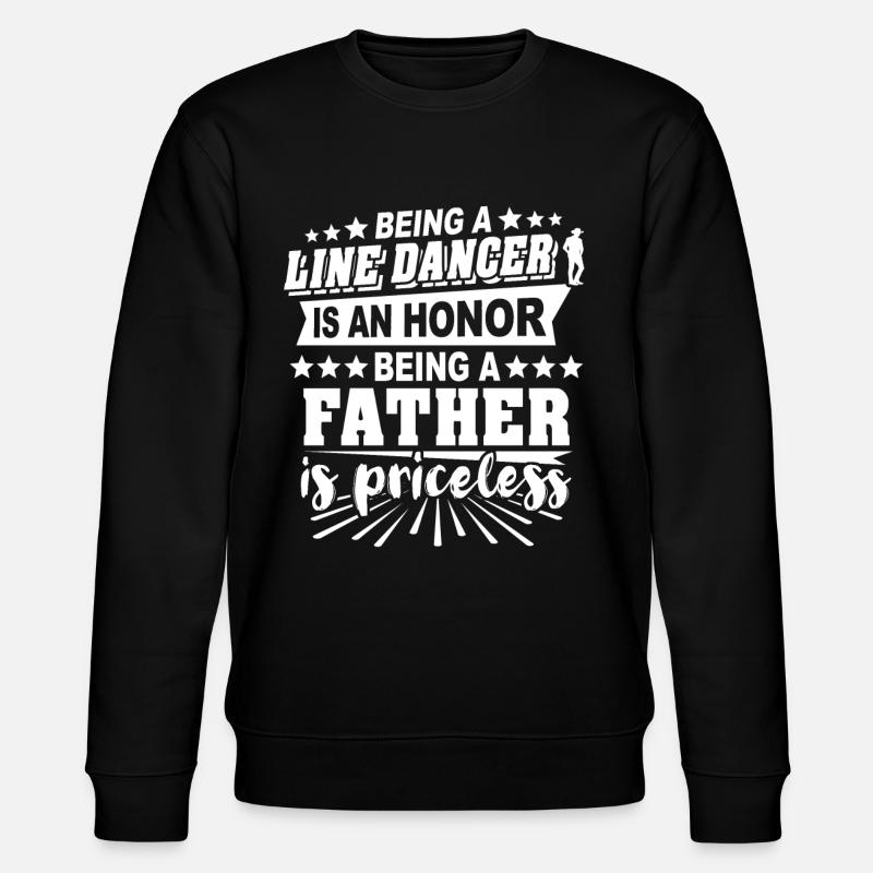 Line Dancing Papa - Stanley/Stella Unisex Bio-Sweatshirt CHANGER  - Schwarz