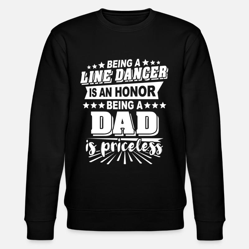 Line Dancing Papa - Stanley/Stella Unisex Bio-Sweatshirt CHANGER  - Schwarz