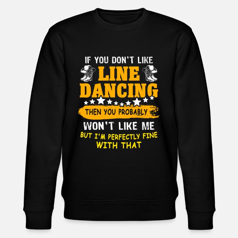 Line Dancer Line Dancing - Stanley/Stella Unisex Bio-Sweatshirt CHANGER  - Schwarz