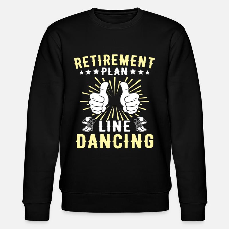 Line Dancer Line Dancing - Stanley/Stella CHANGER Unisex Organic Sweatshirt - black