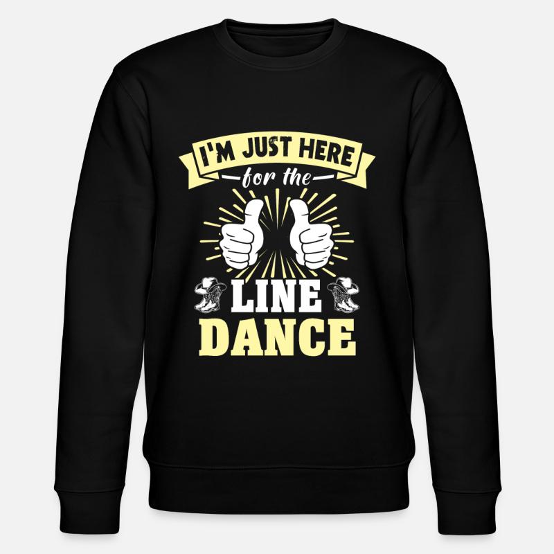 Line Dancer Line Dancing - Stanley/Stella Unisex Bio-Sweatshirt CHANGER  - Schwarz