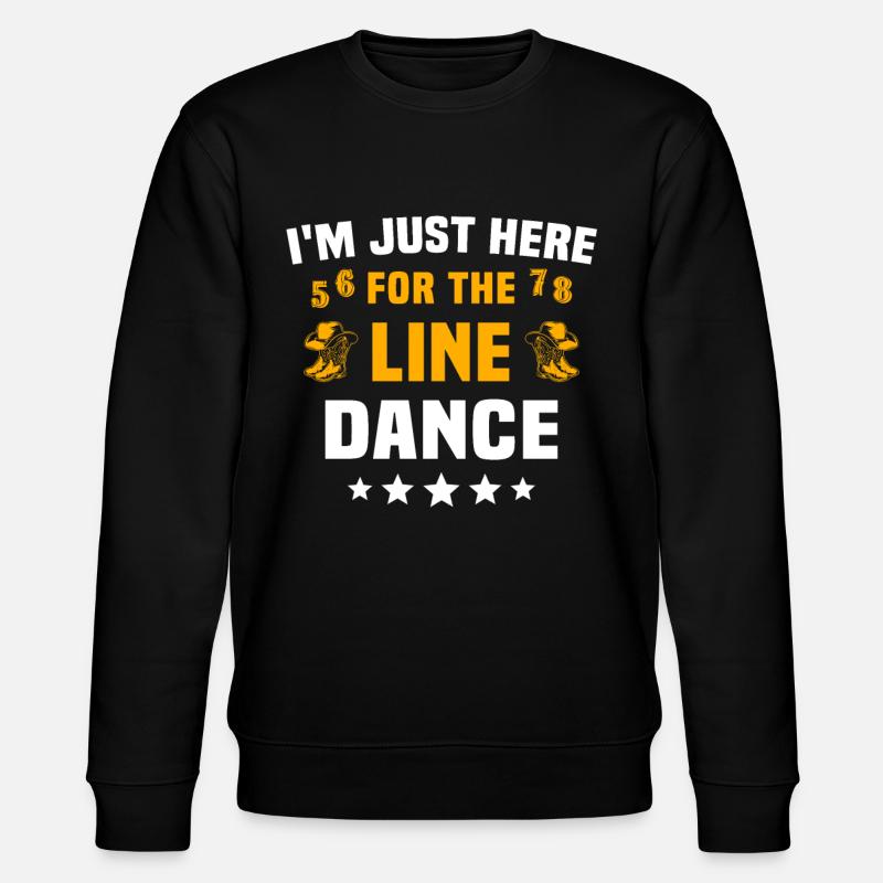 Line Dancer Line Dancing - Stanley/Stella Unisex Bio-Sweatshirt CHANGER  - Schwarz