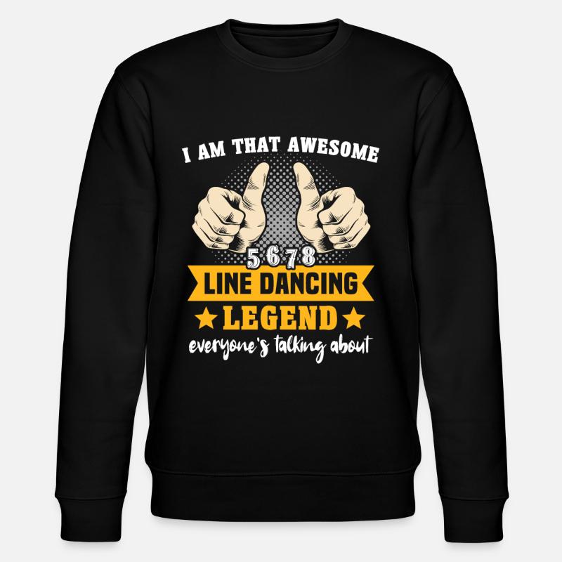 Line Dancing Line Dance - Stanley/Stella CHANGER Unisex Organic Sweatshirt - black