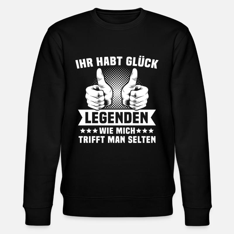 Legende Legenden - Stanley/Stella Unisex Bio-Sweatshirt CHANGER - Schwarz