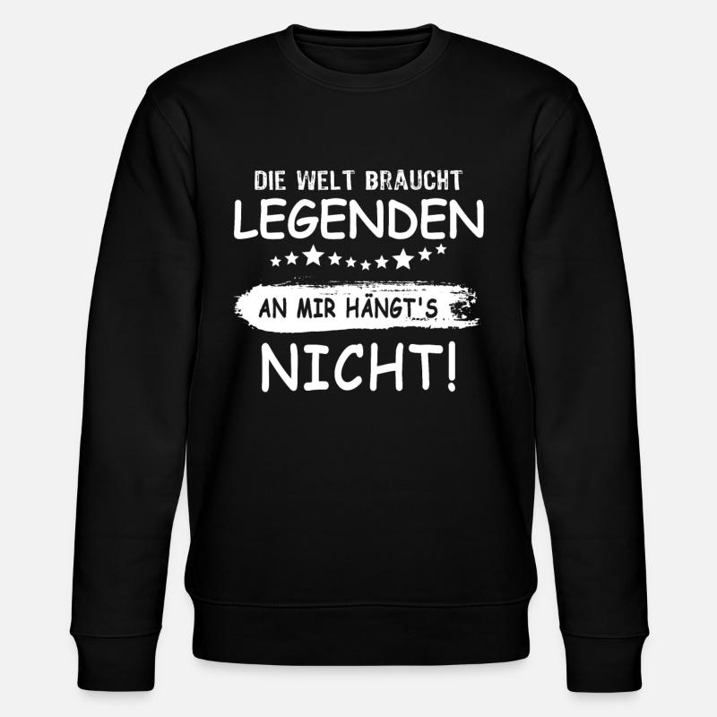Legenden Geschenk Legende - Stanley/Stella Unisex Bio-Sweatshirt CHANGER  - Schwarz