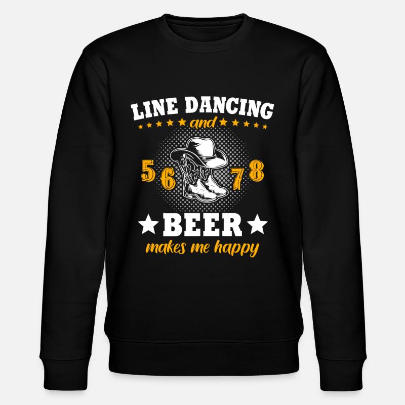 Line Dance - Stanley/Stella Unisex Bio-Sweatshirt CHANGER - Schwarz
