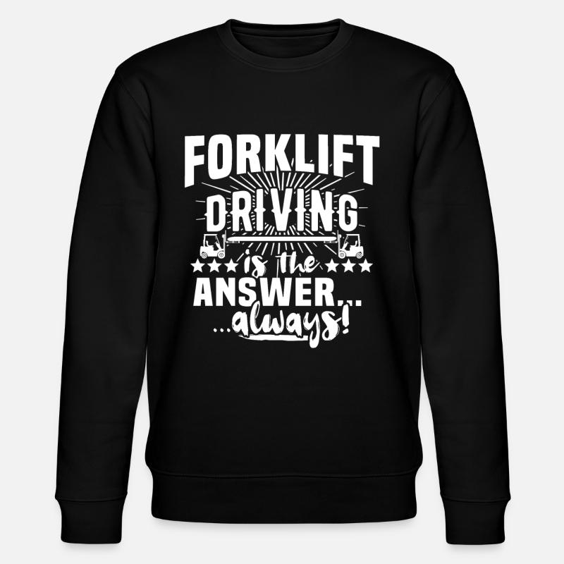 Staplerfahrer Gabelstapler - Stanley/Stella Unisex Bio-Sweatshirt CHANGER  - Schwarz