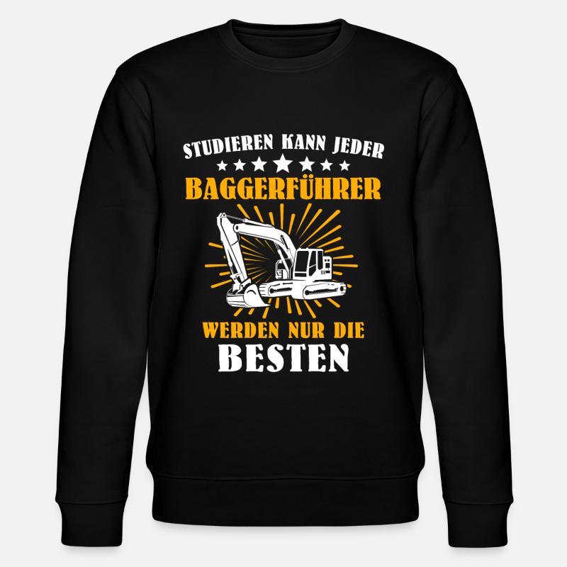 Baggerfuehrer Baggerfahrer - Stanley/Stella Unisex Bio-Sweatshirt CHANGER - Schwarz