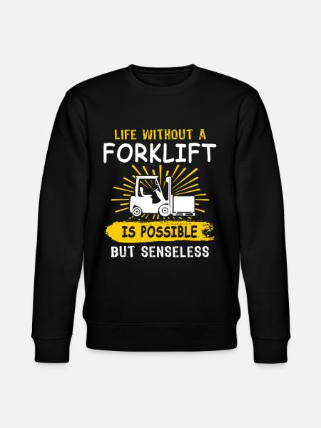 Forklift Forklift - Stanley/Stella CHANGER Unisex Organic Sweatshirt - black